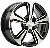 KHOMEN WHEELS KHW1502 (Vesta) 6.0x15/4x100 ET50 D60.1 Black-FP
